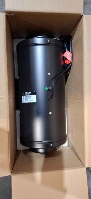1 X BRAND NEW CYCLONE EC SILENT INLINE FAN 6 INCH