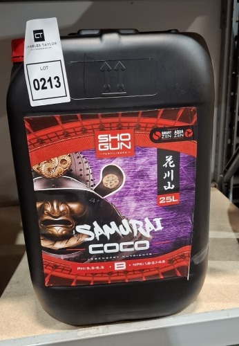 1 X BRAND NEW SHOGUN 25 LITRE SAMURAI COCO B