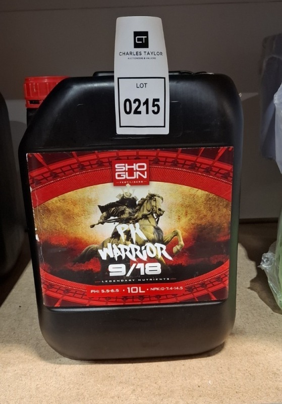 1 X BRAND NEW SHOGUN 10 LITRE SAMURAI HYDRO GROW SOFT WATER B