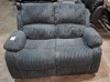 1 X HOME LIFE SUEDE MALLARD GREEN 2 SEATER SOFA ( PLEASE NOTE CUSTOMER RETURN)