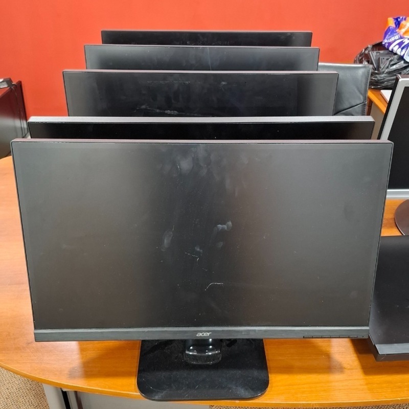 5 X ACER KA270H MONITORS WITH STANDS