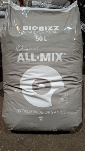 5 X BRAND NEW BIOBIZZ 50 LITRES ORIGINAL ALL MIX POTTING SOIL