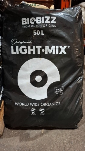 5 X BRAND NEW BIOBIZZ 50 LITRES ORIGINAL LIGHT MIX POTTING SOIL