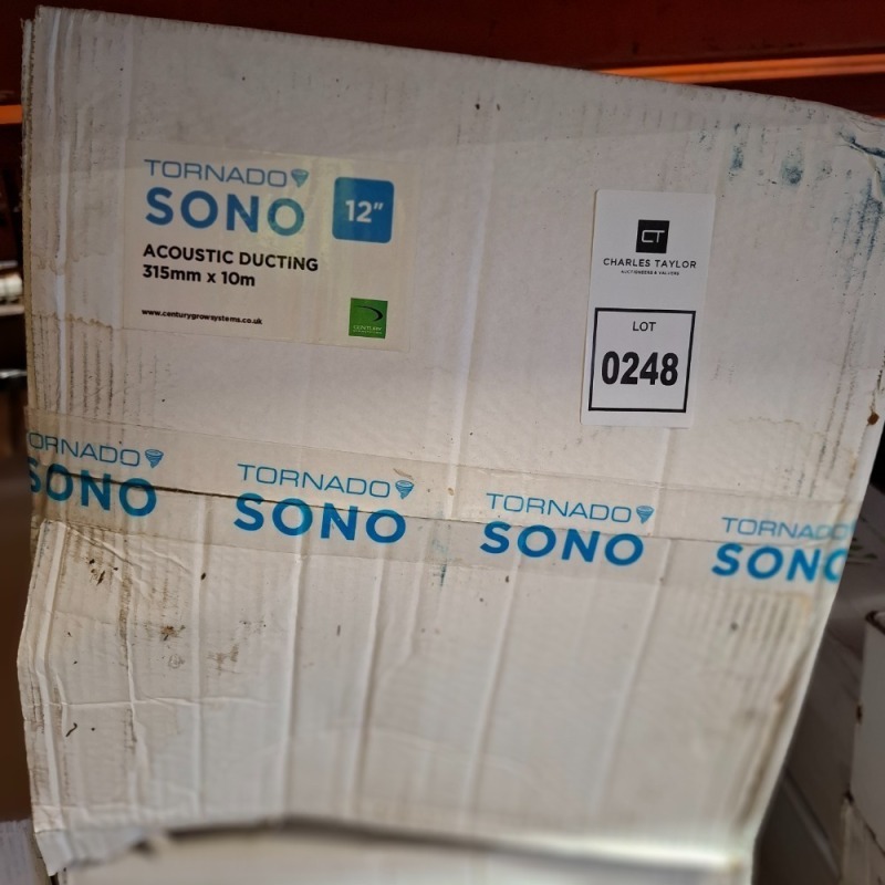 5 X BRAND NEW TORNADO SONO ACCOUSTIC DUCTING 315MM DIAM - 10M LENGTH