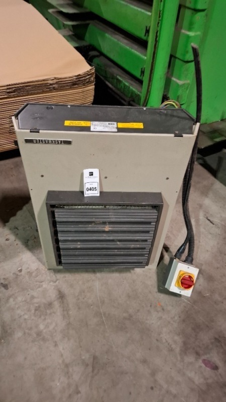 1 X TASKMASTER INDUSTRIAL FORCED ELECTRIC UNIT HEATER 400V - SERIAL NO NP 100191 - UNTESTED -