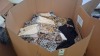 400 + MIXED CLOTHES LOT TO INCLUDE BY SWAN FULL BODY DRESS IN DARK GREEN IN SIZE S/M , BY SWAN SLEEVELESS DRESS IN CREAM IN SIZE LARGE , AIKHA LONG SLEEVED BUTTONED SHIRT IN YELLOW/MULTI IN SIZE M/L ETC IN ONE LARGE PALLET BOX