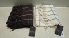 41 X BRAND NEW MENNACE WINDOW PANE CHECK SCARFS TO INCLUDE 31 IN BROWN AND 10 IN OFF-WHITE ALL IN ONE SIZE - 2