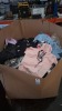 400 + MIXED CLOTHING LOT TO INCLUDE ALLYSON COLLECTION V SHAPED DRESS IN YELLOW IN SIZE SMALL , BDM COLLECTION SHORT SLEEVED HOODIE IN WHITE AND BLACK IN SIZE UK 8-12 , INDIE + MOI WAISTCOAT IN LIGHT BLUE IN SIZE MEDIUM ETC ON ONE PALLET BOX - 2