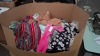 400 + MIXED CLOTHES LOT TO INCLUDE KOOLOOK SLEEVLESS BUTTONED TOP IN BLACK IN SIZE S/M , CASHEL WOOLY JUMPER IN BROWN IN SIZE MEDIUM ETC IN ONE PALLET BOX - 2