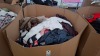 400 + MIXED CLOTHES LOT TO INCLUDE BY SWAN TURTLENECK JUMPER IN WHITE , MISSKOO CARDIGAN IN BLACK IN SIZE M/L , ONADO JEANS IN BLUE IN SIZE SMALL/36 ETC IN ONE LARGE PALLET BOX - 2
