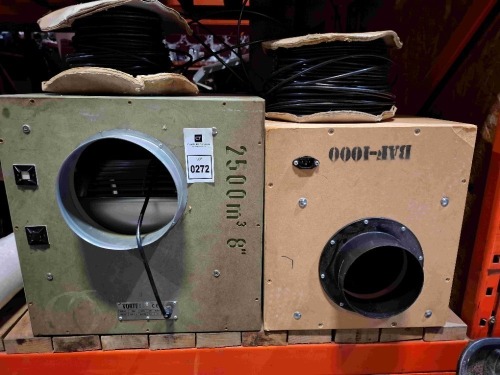 4 X PIECE MIXED LOT TO INCLUDE 1X 8 INCH ACCOUSTIC BOX FAN - 1X 6 INCH ACCOUSTIC BOX FAN - 2X ROLLS OF TUBE