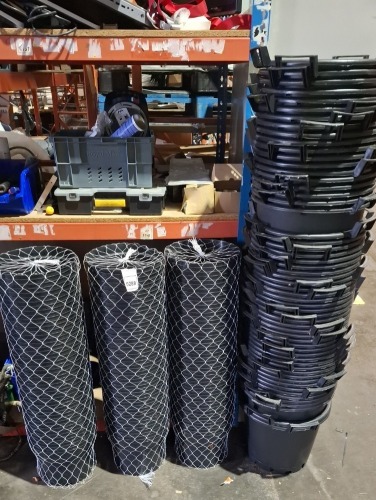 200 X BRAND NEW MIXED PLANT POT LOT TO INCLUDE 10 LITRE POTS - 30 LITRE POTS