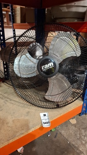 2 X 16 INCH RAM 3 SPEED FANS (TESTED WORKING)