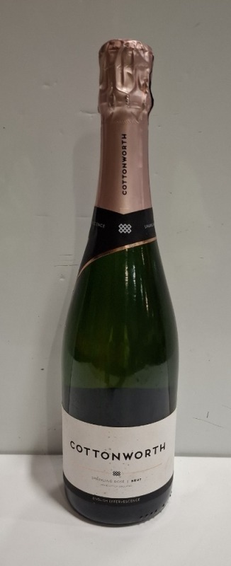 8 X BRAND NEW COTTONWORTH SPARKLING ROSE BRUT 75CL