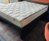KING SIZE BED WITH EPEDA ALL SEASON MATTRESS WITH SOLID BED FRAME WITH METAL / WOODEN SLATS IN SIZE 2M X 160CM X 70 CM (PLEASE NOTE CAME FROM X HOTEL - BED SIZE ACTUALLY A EUROPEAN KING) BED FRAMES ARE RELATIVELY EASY TO BREAK DOWN AND RE-ASSEMBLE VIEW