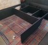 KING SIZE BED WITH EPEDA ALL SEASON MATTRESS WITH SOLID BED FRAME WITH METAL / WOODEN SLATS IN SIZE 2M X 160CM X 70 CM (PLEASE NOTE CAME FROM X HOTEL - BED SIZE ACTUALLY A EUROPEAN KING) BED FRAMES ARE RELATIVELY EASY TO BREAK DOWN AND RE-ASSEMBLE VIEW - 4