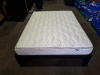 KING SIZE BED WITH EPEDA ALL SEASON MATTRESS WITH SOLID BED FRAME WITH METAL / WOODEN SLATS IN SIZE 2M X 160CM X 70 CM (PLEASE NOTE CAME FROM X HOTEL - BED SIZE ACTUALLY A EUROPEAN KING) BED FRAMES ARE RELATIVELY EASY TO BREAK DOWN AND RE-ASSEMBLE VIEW - 2