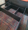KING SIZE BED WITH EPEDA ALL SEASON MATTRESS WITH SOLID BED FRAME WITH METAL / WOODEN SLATS IN SIZE 2M X 160CM X 70 CM (PLEASE NOTE CAME FROM X HOTEL - BED SIZE ACTUALLY A EUROPEAN KING) BED FRAMES ARE RELATIVELY EASY TO BREAK DOWN AND RE-ASSEMBLE VIEW - 5