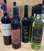 13 X PIECE BRAND NEW MIXED LOT TO INCLUDE LUNA AZUL RED AND WHITE WINE 750ML - LA TERRASSE LA GARDE RED WINE - DOWN UNDER SHIRAZ RED - MARQUES DEL ATRIO RED WINE ALL 75CL
