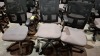 12 X USED OFFICE CHAIRS IN GREY / BLACK