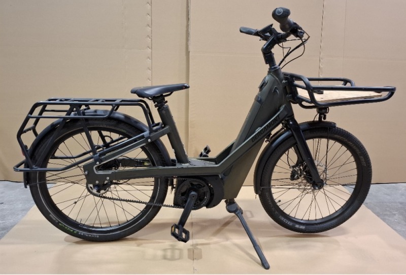 BERGAMONT CARGO BAKERY ELITE BIKE - IDEAL FOR DESPATCH / DELIVERY (MAX RACK LOADS FRONT 15KG / REAR 27KG) MODEL: 286728 SIZE: S ORIG RRP &pound;4299 24/26 INCH, LITE AL-6061 TUBING, PREPARED FOR HEAVY DUTY FRONT AND REAR RACK, POWERTUBE BATTERY BGM CARGO RIGID 