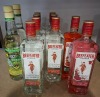 11 X BRAND NEW MIXED ALCOHOL LOT CONTAINING 9 X BEEFEATER LONDON GIN 7 FLAVOUR DRY GIN AND 1 IN PINK STRAWBERRY AND 1 IN BLOOD ORANGE 70CL , 2 X WRAY & NEPHEW 200TH ANNIVERSARY EDITION WHITE OVERPROOF RUM 63% 70CL