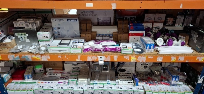 100 + MIXED LIGHTING LOT CONTAINING LED MAINTAINED / NON - MAINTAINED EMERGENCY RECESSED FITTING , ELECTRIC INSECT KILLER - 33W , V , BELL LIGHTING LED FLOODLIGHTS , AIRMASTER HEATING & VENTILATION , BELL LIGHTING FIXED DOWNLIGHT 240V , WEATHERPROOF IP44 