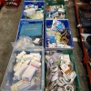 200 + MIXED LIGHTING COMPONENTS LOT CONTAINING NESO UP/DOWN WALL LIGHTS , IP66 WEATHERPROOF TIME DELAY SWITCH , BELL LIGHTING PRO LED GLS FILAMENT LAMP , MEGAMAN LED R80 LED , ENLITE EDLMPRO COMPATIBLE WITH GU10 LAMP , 4 GANG 10AMP 2WAY SWITCH SATIN ENHAN