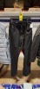 1 X BRAND NEW EMPORIO ARMANI REGULAR FIT BLACK TROUSERS UNKNOWN SIZE