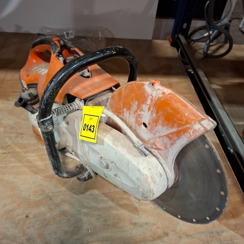 1 X PETROL STEEL SAW MODEL NUMBER - TS410 (NOTE - UNTESTED)