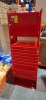 1 X TOOL CHEST CONTAINING 10 DRAWS AND 1 DOOR IN SIZE 170CM HEIGHT X 30CM DEPTH X 50CM LENGTH