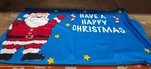 480 X BRAND NEW SANTA AND FRIENDS PILLOW CASE IN SIZE 48X74 IN 4 BOXES