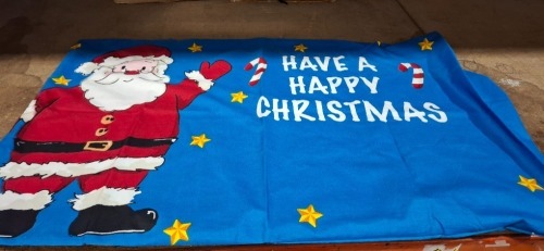 480 X BRAND NEW SANTA AND FRIENDS PILLOW CASE IN SIZE 48X74 IN 4 BOXES