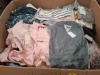 400 + MIXED CLOTHING LOT TO INCLUDE CHERRY KOKO SHORTS IN MULTI COLOUR IN SIZE SMALL , ISLE COLLECTION LONG SLEEVED SHIRT IN BLUE/FLORAL IN SIZE S , LUZABELLE WOMENS PYJAMA TOP IN PINK IN SIZE S/M ETC IN ONE PALLET BOX