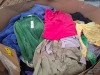 400 + MIXED CLOTHING LOT TO INCLUDE SEEMORE FAUX FUR COAT IN BLACK IN SIZE OVERSIZE , MADSTER LEOPARD SKIRT IN SIZE L , BOOHOO FULLBODY DRESS IN BLACK IN SIZE UK 12 ETC IN ONE PALLET BOX