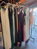 17 X MIXED BRIDESMAID DRESSES LOT CONTAINING, SHERRI HILL IN IVORY IN SIZE 6, PASTICHE COUTURE IN EMERALD IN EXTRA SMALL, PASTICHE COUTURE IN RED IN SIZE 50, ETC