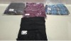 200 X BRAND NEW SCARFS IN VARIOUS COLOURS AND DESIGNS IN 2 BOXES
