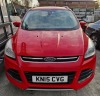 RED FORD KUGA TITANIUM TDCI DIESEL 5 DOOR HATCHBACK 1997CC FIRST REGISTERED 4/3/2015 REG : KN15CVG MILEAGE: UNKNOWN - LAST RECORDED MILEAGE 16/5/2025 WAS 85,370 MILES MOT UNTIL 17/5/2026 NO V5 NO KEYS VEHICLE IS OPEN - 4