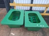 2 X PARALLAX HAY - SAVERS A SLOW FEEDER FOR HORSES CAPACITY 250 LITRES - RRP EACH &pound;190 - TOTAL RRP FOR LOT &pound;380