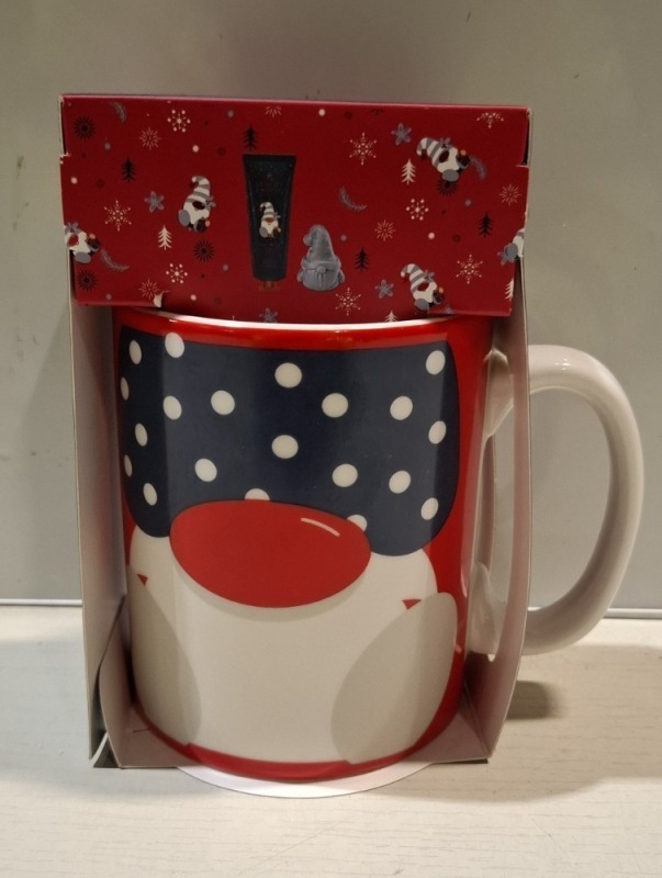 63 X BRAND NEW THE LUXURY BATHING COMPANY CERAMIC MUGS WITH GONK DESIGN IN 5 BOXES