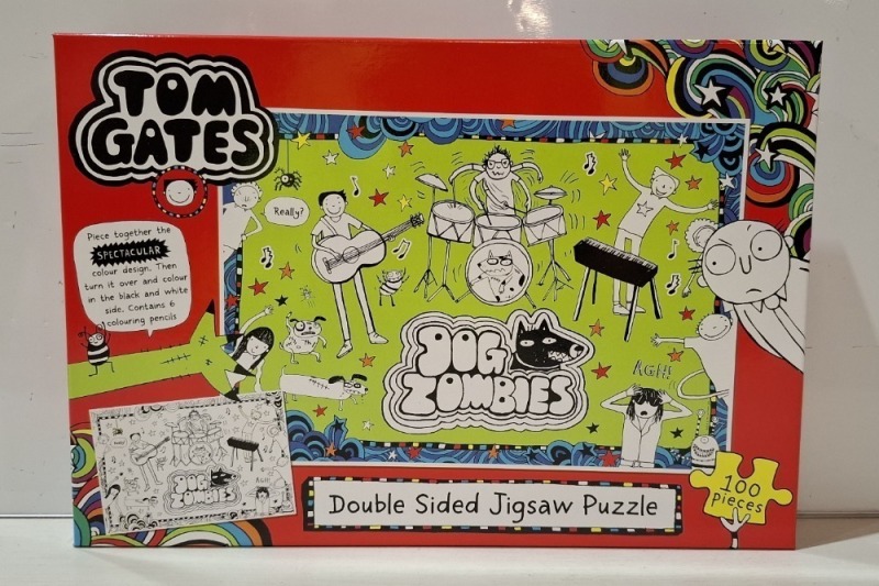30 X BRAND NEW TOM GATES 2 IN 1 DOUBLE SIDED JIGSAW PUZZLES IN 5 BOXES