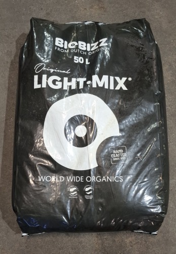 10 X BRAND NEW BIO BIZZ ORIGINAL LIGHT MIX POTTING SOIL IN 50 LITRE BAGS