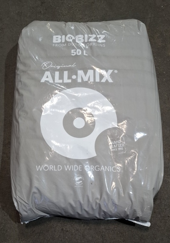 7 X BRAND NEW BIO BIZZ ORIGINAL ALL MIX POTTING SOIL IN 50 LITRE BAGS