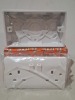 300 + PIECE BRAND NEW MIXED LOT TO INCLUDE SLINE 25MM 2 GANG PATTRESS BOXES - 13 AMP 2 GANG SINGLE POLE SWITCHED SOCKETS