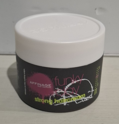 576 X BRAND NEW AFFINAGE FUNKY CLAY STRONG HAIR CREAM 75ML