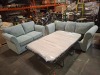 1 X GREY 3 SEATER SOFA BED - 1 X GREY 2 SEATER SOFA - 2