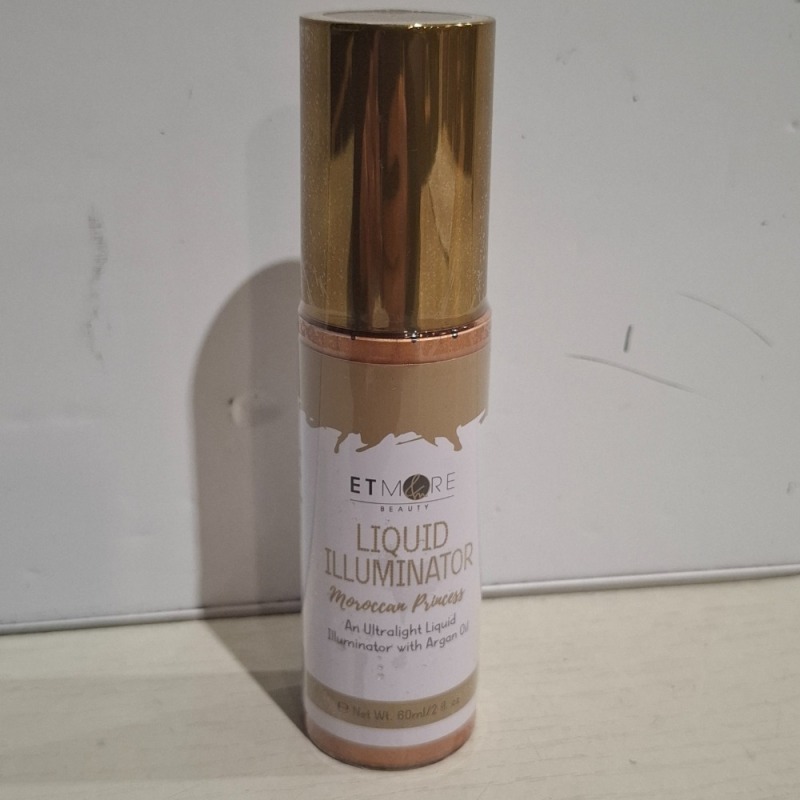 154 X BRAND NEW ETMORE LIQUID ILLUMINATOR - COLOURS MORROCAN PRINCESS AND CHAMPAGNE 60ML