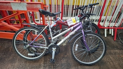 2 X MIXED BIKE LOT CONTAINING 1 X RED EXCEL SUSPENSION MOUNTAIN BIKE - SIZE 50 - GEARS 31 1 X OPTIMA STORM MOUNTAIN BIKE - SIZE 52 - GEARS 18