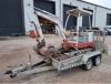 TAKEUCHI TB016 MINI EXCAVATOR YOM 2007, SER NO. 11613748 2647 HOURS WITH 4 BUCKETS ON A BRIAN JAMES TRAILERS CARGO ALL PLANT CLASS E TWIN AXLE TRAILER TYPE P-PLT-T-155-2 3500 KG CAPACITY OVERALL DIMENSIONS - 5 M LONG X 2.1 M WIDE WITH KEYS FOR BOTH EXCAVA
