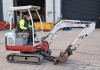 TAKEUCHI TB016 MINI EXCAVATOR YOM 2007, SER NO. 11613748 2647 HOURS WITH 4 BUCKETS ON A BRIAN JAMES TRAILERS CARGO ALL PLANT CLASS E TWIN AXLE TRAILER TYPE P-PLT-T-155-2 3500 KG CAPACITY OVERALL DIMENSIONS - 5 M LONG X 2.1 M WIDE WITH KEYS FOR BOTH EXCAVA - 18